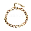 Brass Enamel Chain Bracelets BJEW-S170-01G-4