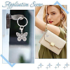 Butterfly Tibetan Style Alloy Pendant Decorations HJEW-HY00129-5