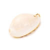 Printed Natural Cowrie Shell Pendants STAS-Z168-03G-01-2