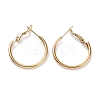 Ring 304 Stainless Steel Hoop Earrings for Women Men EJEW-B049-02A-G-1