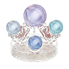 Acrylic Crystal Ball Display Stands ODIS-WH0001-39-1