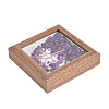 Natural Amethyst Chips Tree of Life with Wooden Photo Frame Decorations DJEW-B013-04B-2