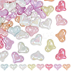 50Pcs UV Plating Opaque Acrylic Beads OACR-SP0001-90-1