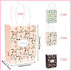 8Pcs 4 Styles Flower Paper Gift Tote Bags ABAG-TA0001-47-4