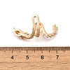 Brass Clear Cubic Zirconia Cuff Earrings EJEW-Q025-01A-G-3