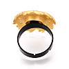 Adjustable Alloy & Iron Bezel Cup Ring Base with Rotatable Tray MAK-T012-01G-3