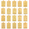 2 Sets Zinc Alloy Pendants FIND-SC0016-92G-1