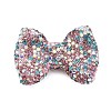 Bowknot Shape Polymer Clay Rhinestone Beads CLAY-NH0001-05E-1