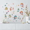 8 Sheets 8 Styles Ocean Theme PVC Waterproof Wall Stickers DIY-WH0345-048-6