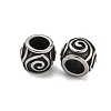 Barrel 304 Stainless Steel European Beads STAS-E214-04AS-2