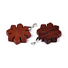 Natural Red Jasper Pendants G-T144-12E-2