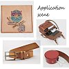 Tempered Glass Handmade Craft Leather Coating Tools with Leather Grinding Trimming Round Flat Stick Vegetable Tanned TOOL-PH0016-71-6