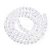 Transparent Electroplate Glass Beads Strands EGLA-TAC0006-05D-2