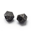 Rack Plating Brass Cubic Zirconia Beads LS-ZIRC-S029-02B-2