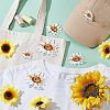 Flower Self Adhesive Computerized Embroidery Cloth Iron on/Sew on Patches PATC-GA0001-84B-4