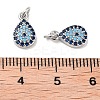 Brass Micro Pave Cubic Zirconia Pendants KK-B102-02P-3
