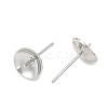 Brass Stud Earring Findings KK-A300-29C-P-2
