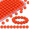 80Pcs Round Silicone Focal Beads SIL-SZ0001-24-20-1