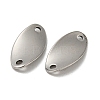 Non-Tarnish 304 Stainless Steel Connector Charms STAS-L022-231P-2