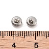 Non-Tarnish 202 Stainless Steel Charms Flat Round Charm STAS-B072-07P-02-3