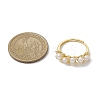 Round Natural Pearl Adjustable Rings RJEW-P113-04G-2