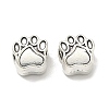 Tibetan Style Zinc Alloy Dog Paw Prints European Beads LS-X-MPDL-R038-008AS-RS-2
