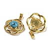 Synthetic Turquoise Pendants STAS-U024-15G-06-2