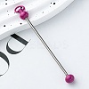 Iron Bar Beadable Keychain for Jewelry Making DIY Crafts IFIN-SZC0005-01A-11-1