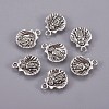 Tibetan Style Alloy Pendants X-TIBEP-17997-AS-RS-2