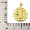 Rack Plating Brass Pave Nature Shell Religion Pendants KK-C074-31G-01-3