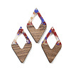 Walnut Wood Pendants FIND-Z050-02C-1