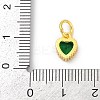 Brass Micro Pave Cubic Zirconia Pendants KK-H204-01G-06-3