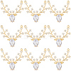 10Pcs Brass Micro Pave Cubic Zirconia Pendants FIND-BBC0004-28A-01-7