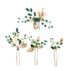 Alloy Hair Forks & Hair Combs Set PW-WG8F762-01-5
