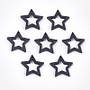 Painted Poplar Wood Pendants WOOD-T021-10D-1