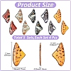 DIY Butterfly Wing Resin Resin Pendant Earring/Necklace Making Kits DIY-YW0012-22-3