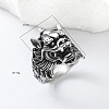 Punk Style 304 Stainless Steel Dragon Finger Rings for Men UN0454-5-3