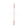 201 Stainless Steel Beadable Double Head Cuticle Pusher Nail Tools LS-STAS-R161-01RG-1