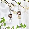 4 Sets 2 Colors Alloy Pendant Decoration Cabochon Settings FIND-CA0004-32-5