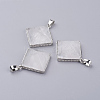 Natural Quartz Crystal Pendants G-E442-02W-1