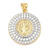 Brass Micro Pave Cubic Zirconia Pendants KK-H539-17B-01-1