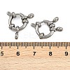 304 Stainless Steel Spring Ring Clasps STAS-B095-03P-01-3