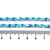 Electroplate Glass Beads Strands GLAA-Q101-03B-AB05-4
