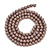 Baking Paint Pearlized Glass Pearl Round Bead Strands LS-HY-Q330-8mm-30-4