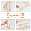 3-Tier Wood Earring Display Card Organizer Riser Rack ODIS-WH0099-21-5