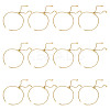 12Pcs Ion Plating(IP) 304 Stainless Steel Rolo Chain Slider Bracelet Making AJEW-HY00003-1