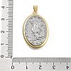 Long-Lasting Plated Brass Pendants KK-Q006-42G-02-3