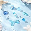 16Pcs 8 Styles Marine Organism Resin Pendants RESI-FP0001-32-1