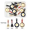 16Pcs 4 Styles Spray Painted Alloy Enamel Pendants ENAM-FP0002-87-5