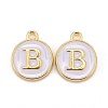 Golden Plated Alloy Charms X-ENAM-S118-01B-1